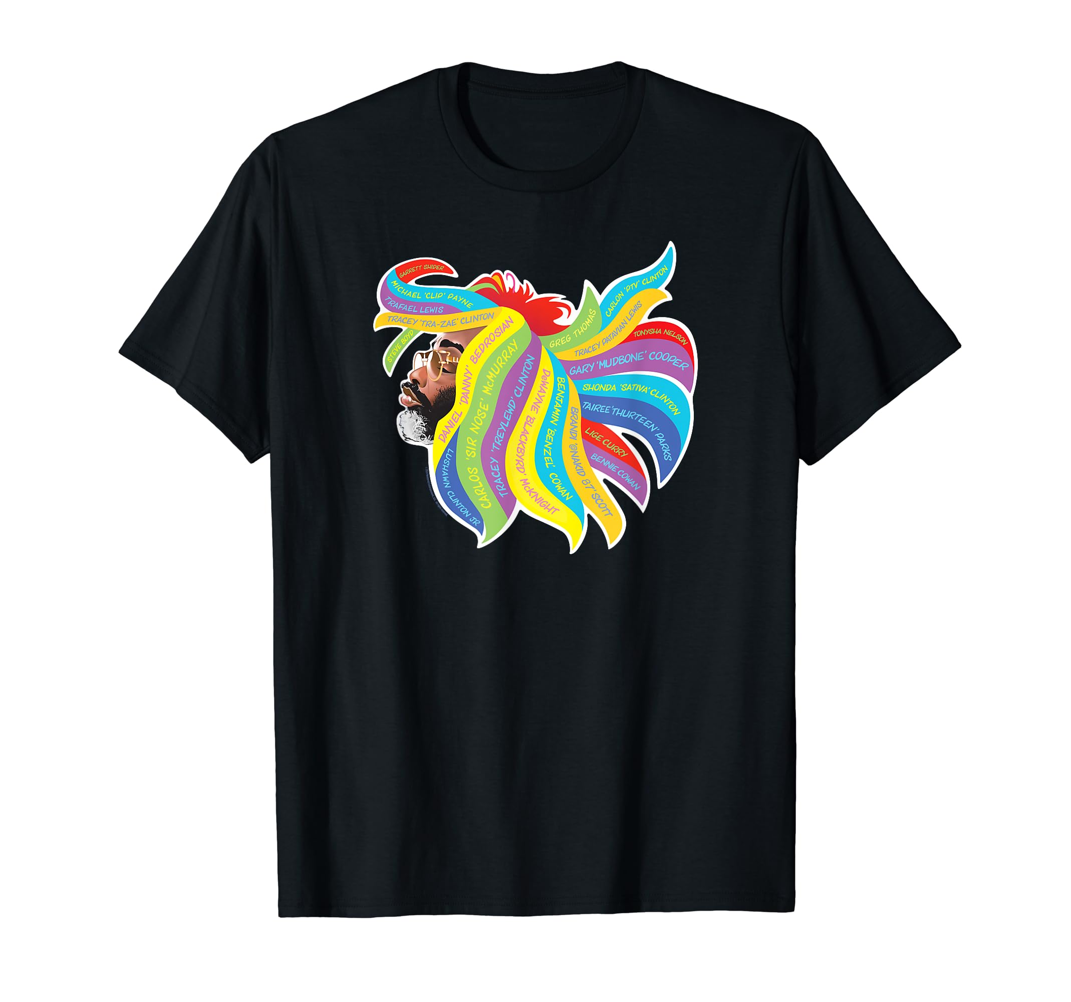 Amazon | ジョージ・クリントン レインボーヘア Tシャツ | T